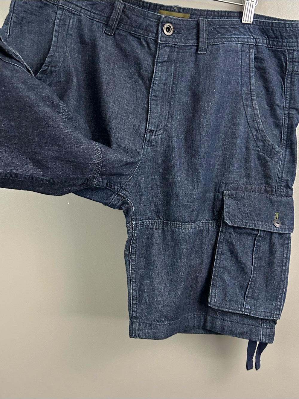 Jack & Jones Cargo Denim Shorts Dark Blue Size XL - Picture 3 of 7